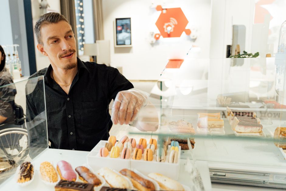 Витрина с пресни продукти